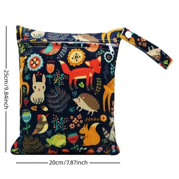 NWT Black Animal Print Wet Bag - Picture 2 of 6